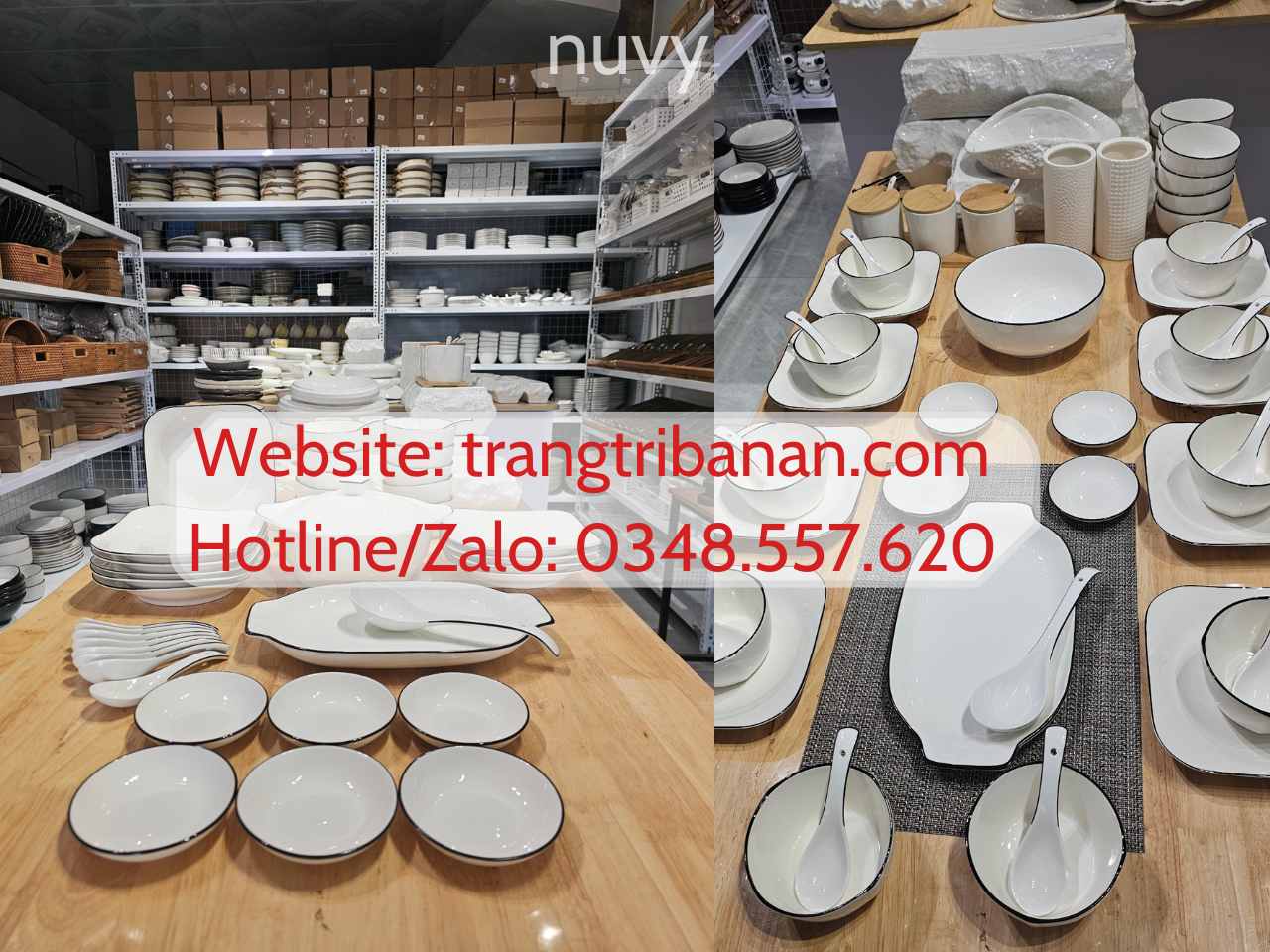 Cửa hàng bát đĩa gốm sứ Nuvy