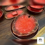 BỘ BÁT ĐĨA GỐM SỨ NHÀ HÀNG MÀU ĐỎ NOEL AH002 - Ảnh 8