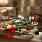 BỘ BÁT ĐĨA GỐM SỨ NHÀ HÀNG MÀU XANH NƯỚC BIỂN AH001 - Ảnh 2