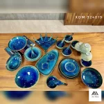 BỘ BÁT ĐĨA GỐM SỨ NHÀ HÀNG MÀU XANH NƯỚC BIỂN AH001 - Ảnh 11